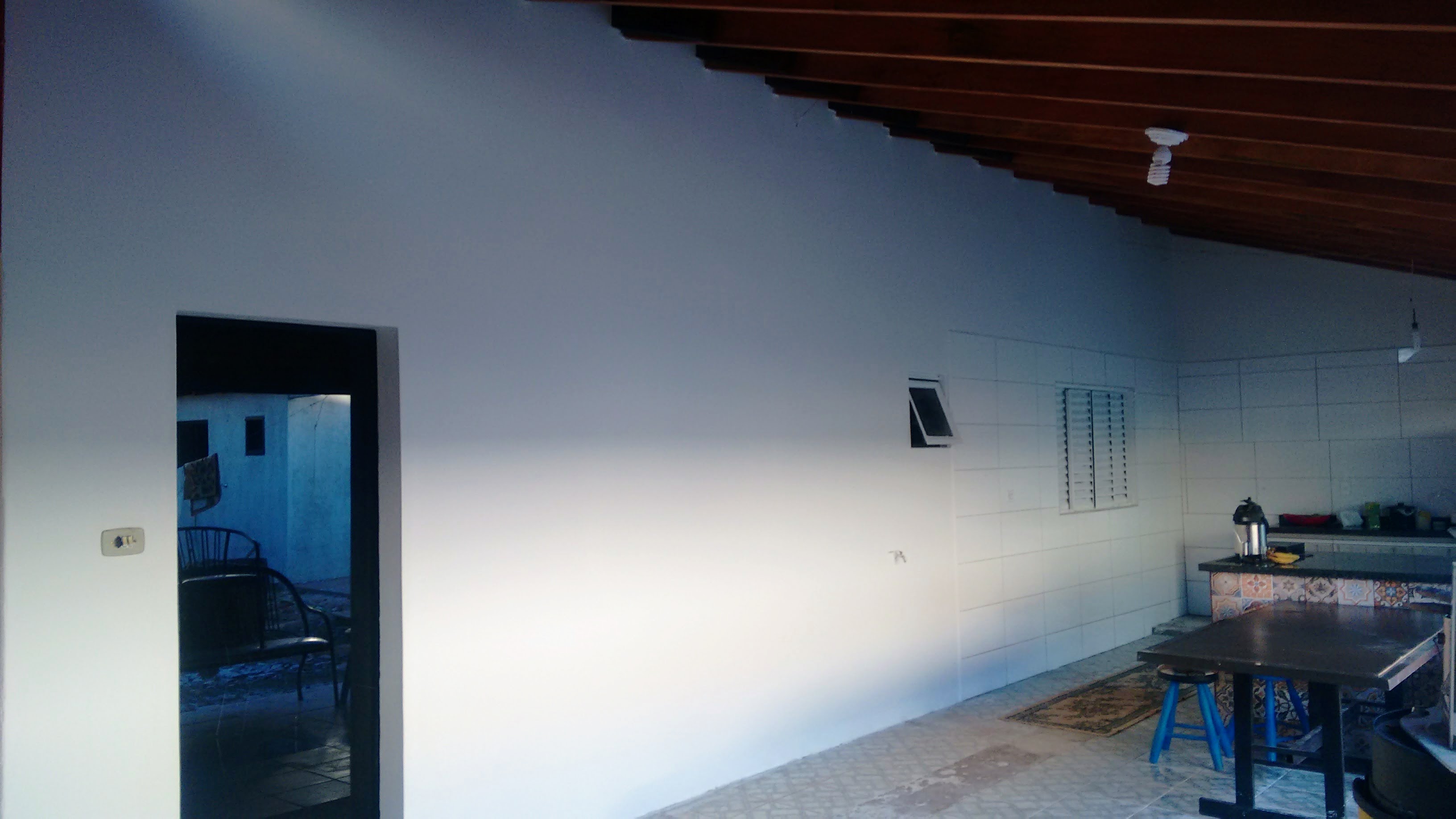 Parede depois da pintura